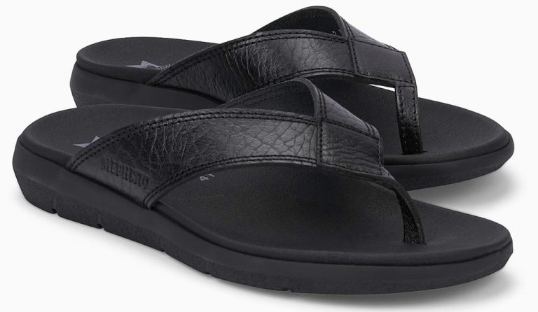 Mephisto CHARLY Heren Slipper - Zwart Leer